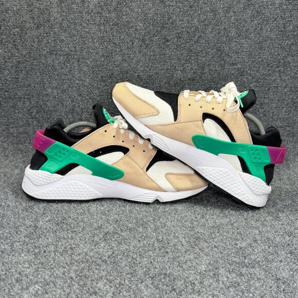 Nike Air Huarache Premium Moving Company Shoes Mens Size 12 Tan Leather Athletic main image 5